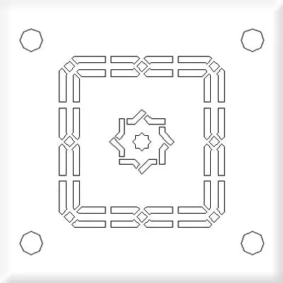 نقشة سقف فاخرة 2
